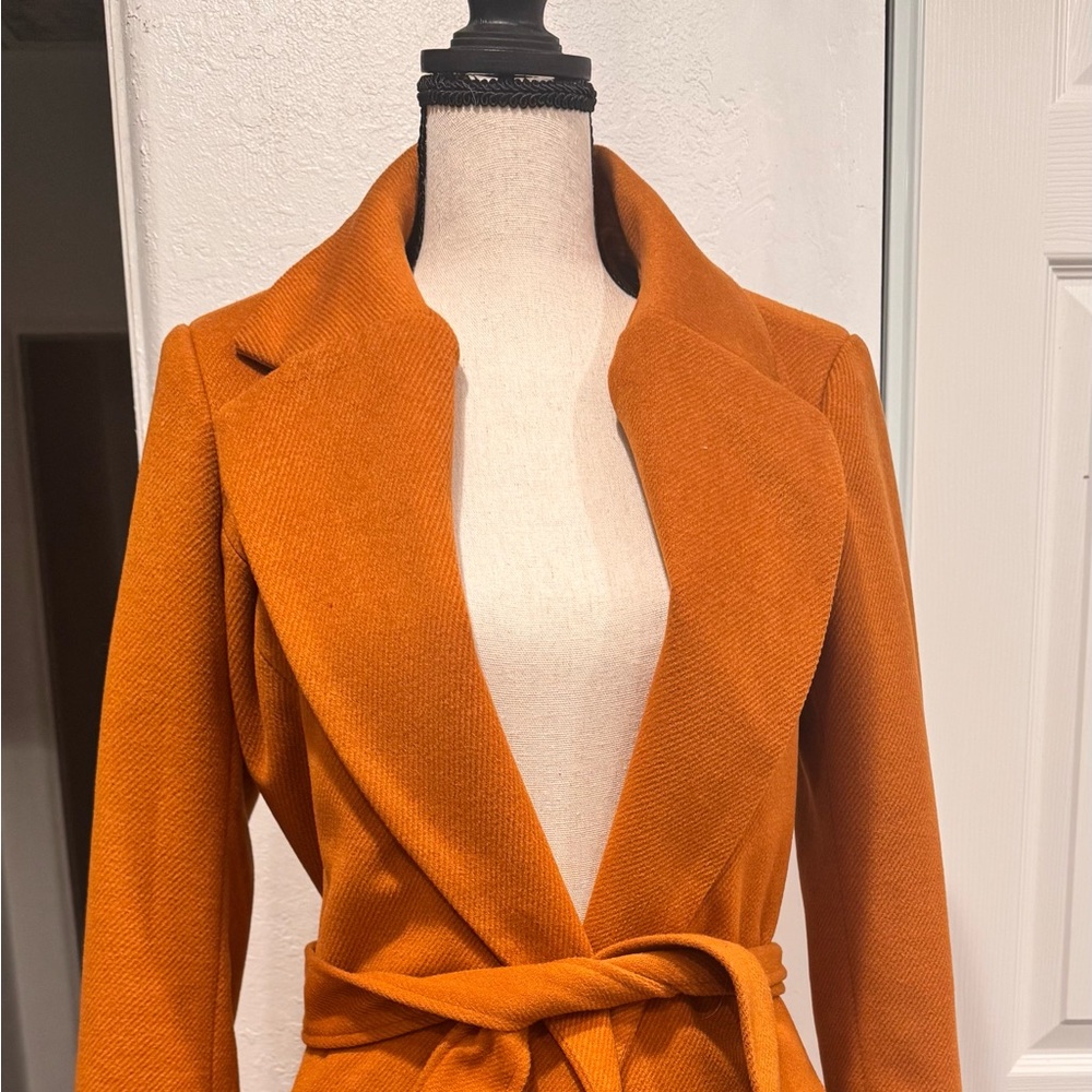 Lulu's Vibrant Orange Trench Coat